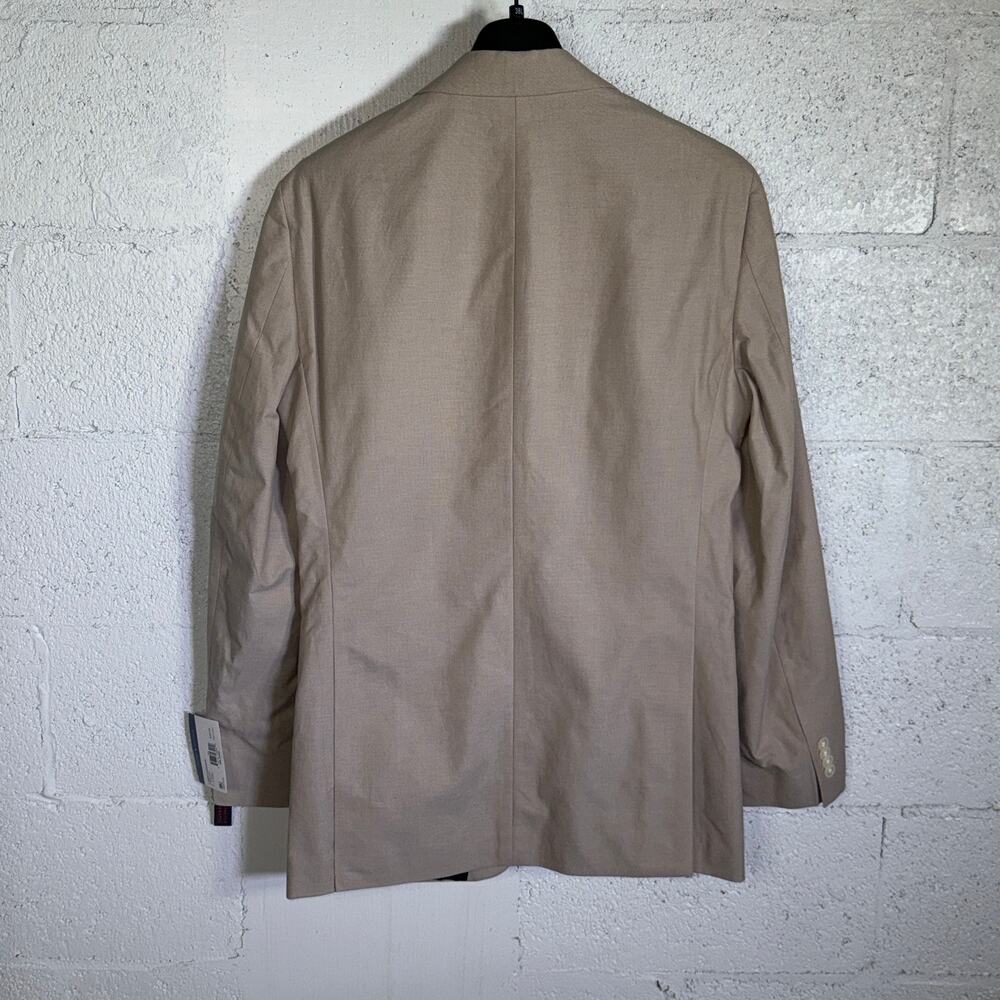 Tommy Hilfiger Men's Modern-Fit Th Flex Stretch Chambray Jacket Tan 38L $360 - Picture 3 of 10